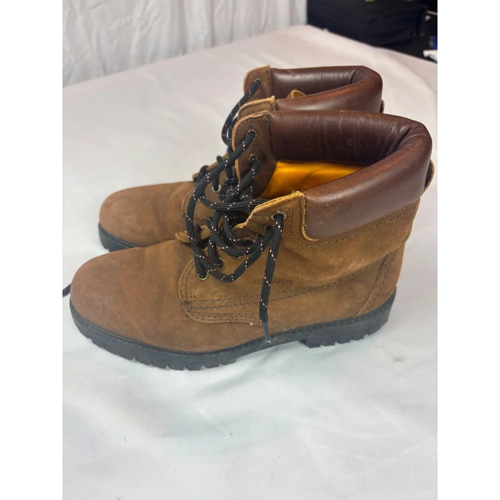 Sebago Drysides Mens 8 M Brown Leather Waterproof Lug Sole Work Boots 58-978R